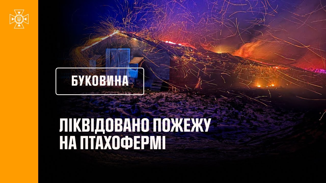Буковина: ліквідовано пожежу на птахофермі